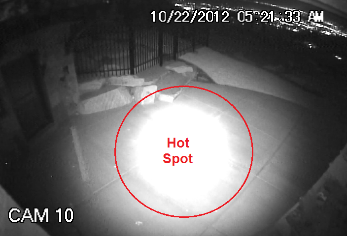 Night vision hot spots