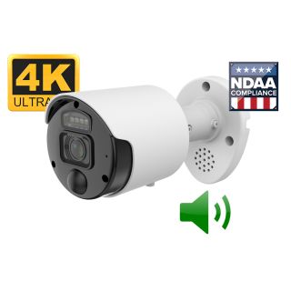 Outdoor Active Deterrence Security Camera, Siren, White Light, 2-Way Audio, Human Activated