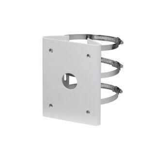 Pole mounting bracket for CCTV cameras