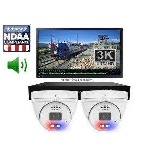 (ProKit2-Pro60VW) 2 White Vandal Dome Kit, up to 4 Cameras