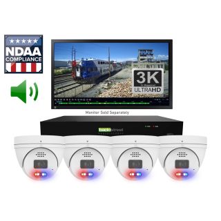 4k Home & Business four cameras security system with installation