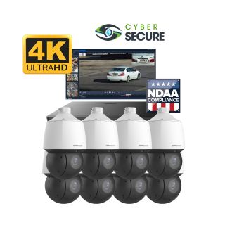 8 Camera PTZ Surveillance System DIY