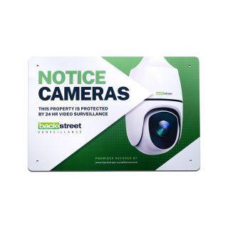 (WARNING-SIGN-L) Outdoor CCTV Metal Warning - Sign 12