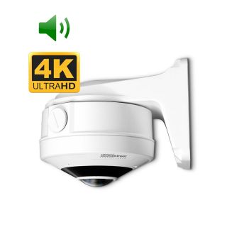 (CS360-4k-wall) 360°, Wall Mount, 2-way Audio