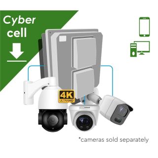 (Cyber-Cell) Cellular Outdoor CCTV Control, Supports 8 Cameras
