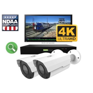 (ProKit2-120) 2 Outdoor Zoom Camera 4K Kit, up to 4 Cameras