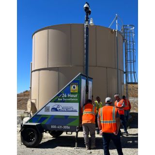 All-terrain Solar Surveillance Camera Trailer