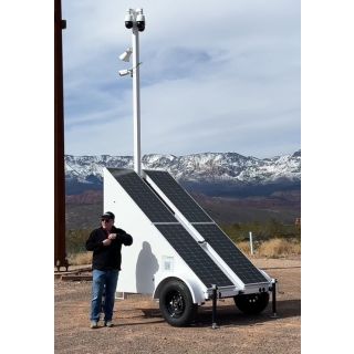 Solar Camera Surveillance Trailer Platform