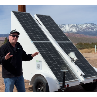 Solar Camera Surveillance Trailer Platform