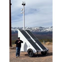 Solar Panel Surveillance Camera Trailer CCTV Trailer