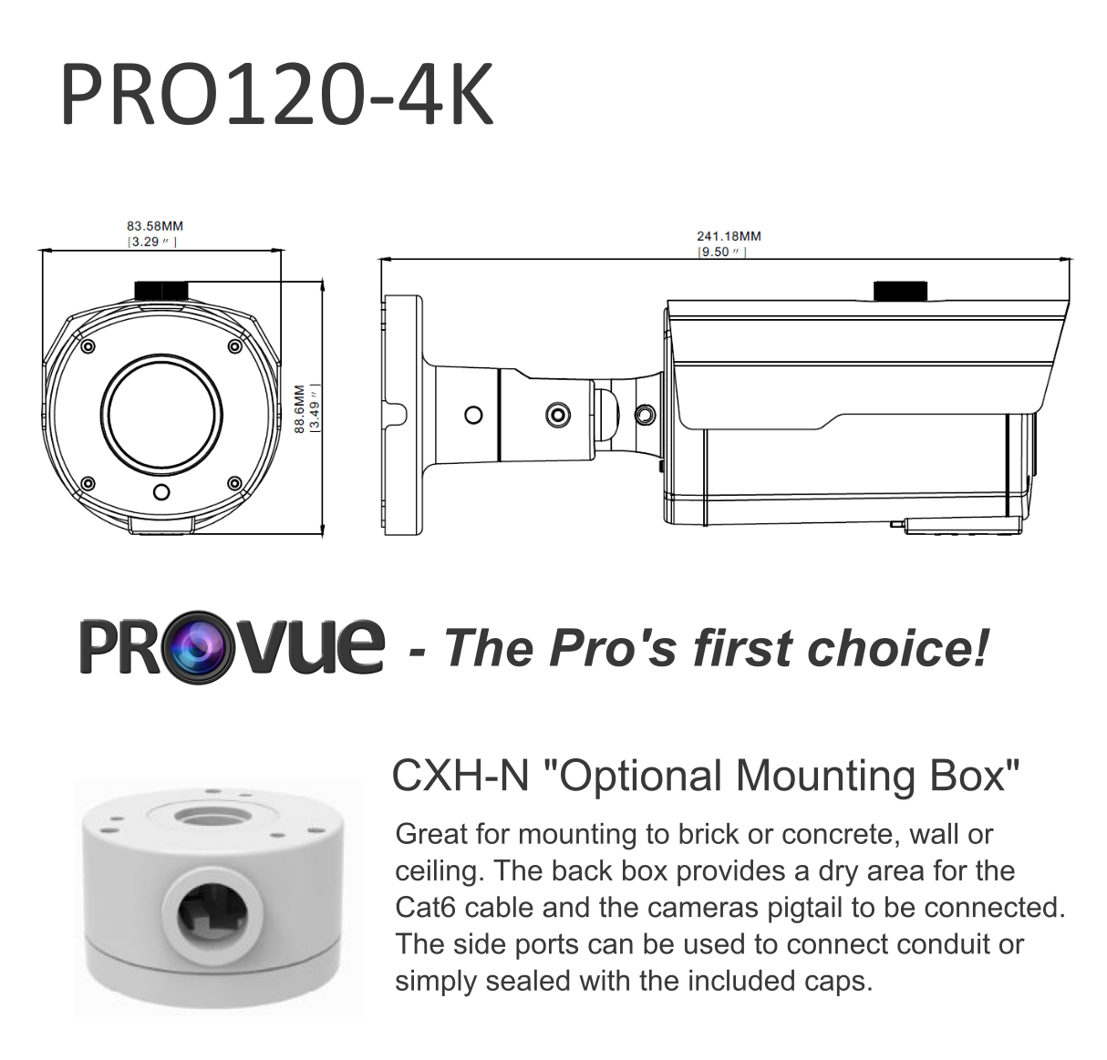 Pro120-4k details